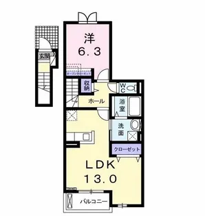 グラン ヒル 山荘【2階】の間取り