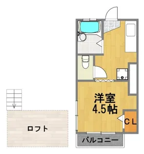 第6大芳荘【2階】の間取り