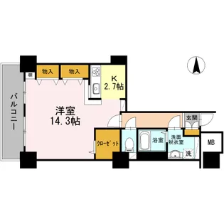品川シーサイドビュータワーI【26階】の間取り