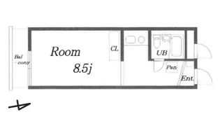 パーソネージュ横浜【1階】の間取り
