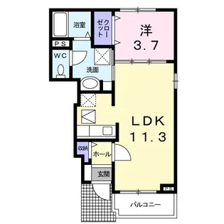 ドゥーハウスV A棟【1階】の間取り