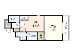 ダイアパレス東白島【2階】の間取り