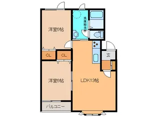ホープ185【1階】の間取り