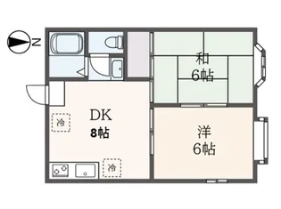 フローレンス矢沢【1階】の間取り