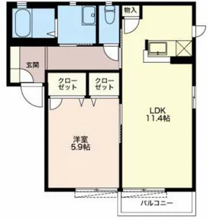 マナティー【1階】の間取り