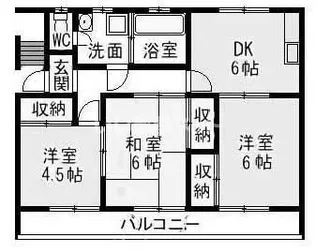 3DKの間取り画像