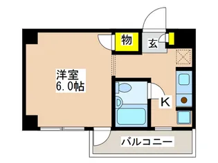 レスポワ-ル八王子【2階】の間取り