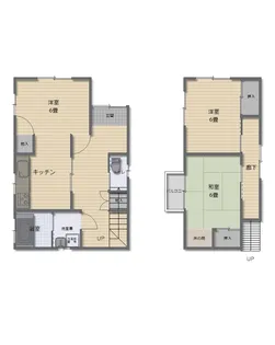 大分県別府市扇山【一戸建】の間取り