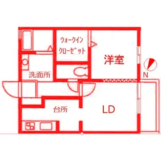 エクセルカ一サ立場【2階】の間取り
