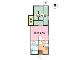ツインビュー西館【1階】の間取り