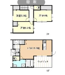 静岡県浜松市中央区領家2【一戸建】の間取り