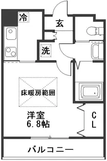 HF仙台レジデンスEAST【9階】の間取り
