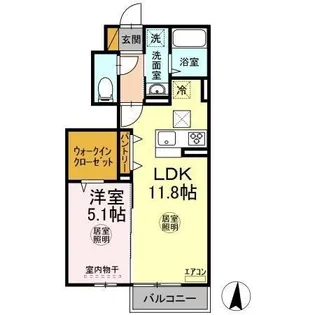 リッチモンブラン【1階】の間取り