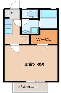 トレゾールI【1階】の間取り