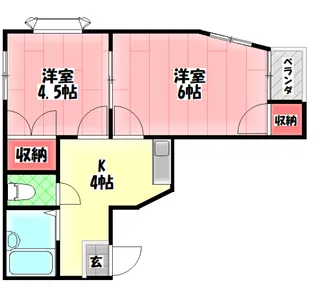 ニューシビックハイム【4階】の間取り