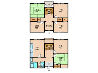 福岡県北九州市若松区高須北3【一戸建】の間取り