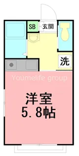 コーポフェスタ【1階】の間取り