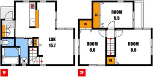 広島県広島市安佐南区川内3【一戸建】の間取り