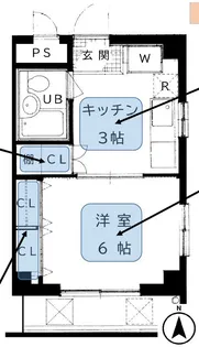 サンライズコスモスII【3階】の間取り
