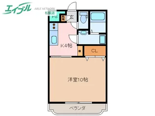 ヴェルドミール【1階】の間取り