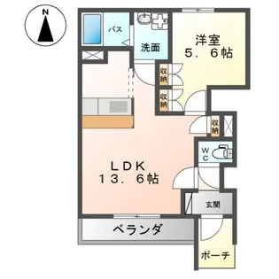 ユングフラウ【1階】の間取り
