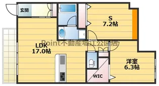大阪府大阪市住吉区我孫子2【マンション】の間取り