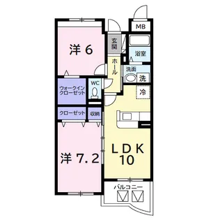 サンライズ宮前【2階】の間取り