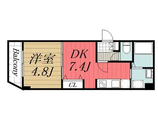 千葉県千葉市中央区南町2【マンション】の間取り