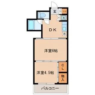 シャングリラ高松【3階】の間取り