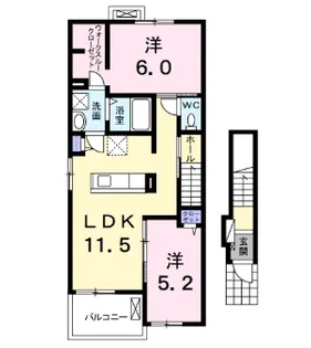 ハナミズキ【2階】の間取り