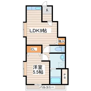 サクセス黒松【1階】の間取り
