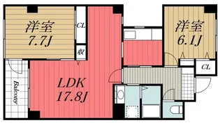 千葉県千葉市美浜区打瀬1【マンション】の間取り