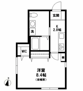東京都目黒区東が丘2【マンション】の間取り