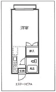 エステートピア足立A棟【1階】の間取り