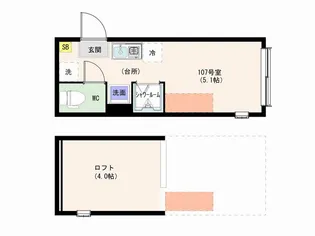 仮称)ハーモニーテラス早宮一丁目(3)【1階】の間取り