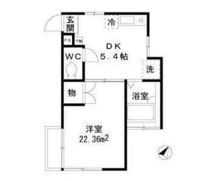 東京都町田市木曽東4【アパート】の間取り