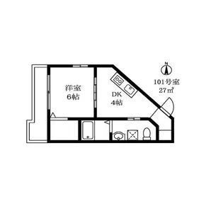 東京都大田区中馬込2【マンション】の間取り