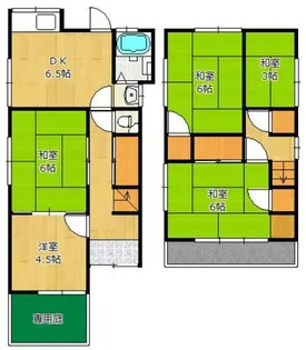 兵庫県明石市魚住町錦が丘1【一戸建】の間取り