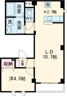 アベニール柏木【1階】の間取り