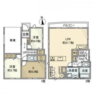 東京都中野区丸山2【一戸建】の間取り
