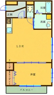 森塚第15マンション【6階】の間取り