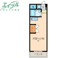 ハイツ富田2【3階】の間取り
