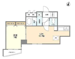 東京都中央区日本橋浜町3【マンション】の間取り