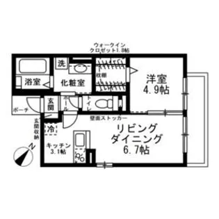 グランマーリンTOTSUKA【1階】の間取り