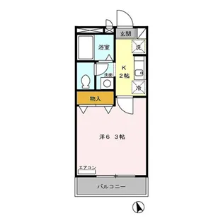 ブランシェ鷹の台【2階】の間取り