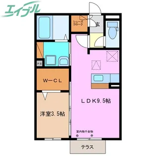 Tetre Rouge【1階】の間取り