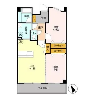 アビティ砧【1階】の間取り