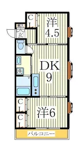 ロイヤルクレセント【1階】の間取り