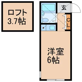 神奈川県横浜市保土ヶ谷区常盤台【アパート】の間取り
