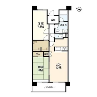 セレーノ武蔵中原【6階】の間取り